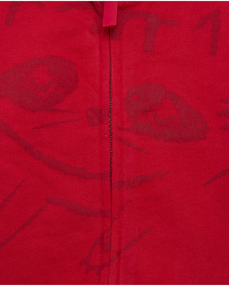 Survêtement coton molletonné raton laveur garçon rouge city Survêtement coton molletonné raton laveur garçon rouge city