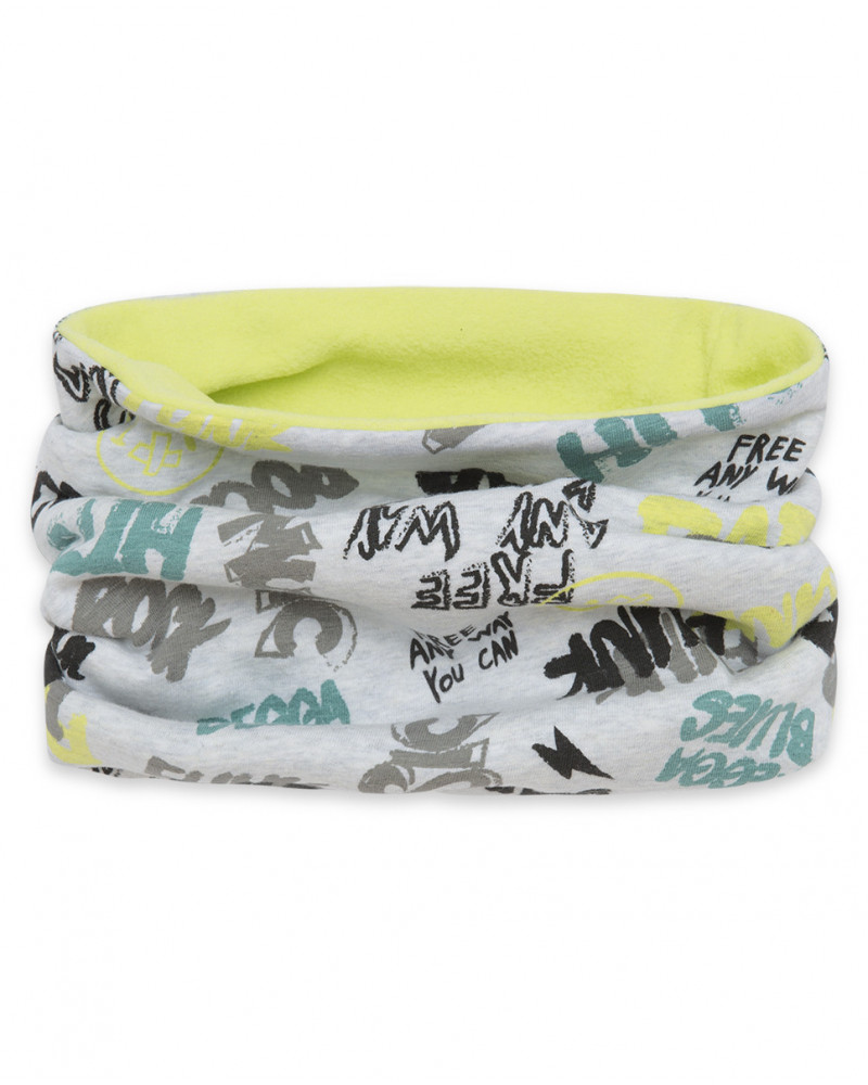 Bandana en jersey imprimée fille gris wild soul