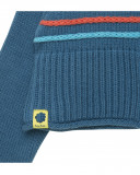 Veste en tricot boutons fille bleue color hikers Veste en tricot boutons fille bleue color hikers