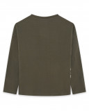 Tee-shirt en jersey message fille vert hidden nature Tee-shirt en jersey message fille vert hidden nature