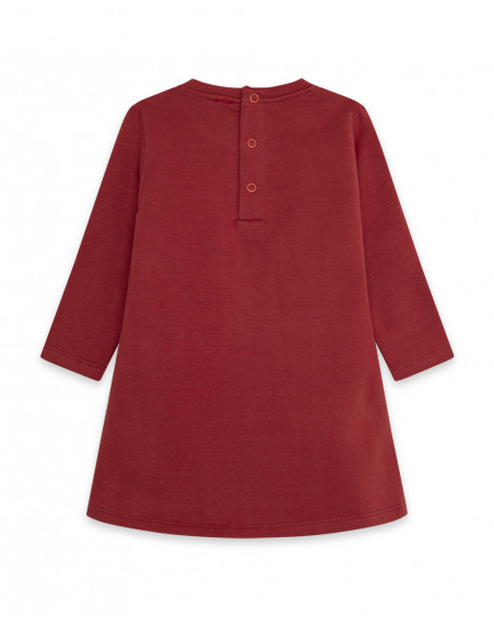 Robe en coton molletonné sac fille rouge highlands Robe en coton molletonné sac fille rouge highlands