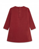Robe en coton molletonné sac fille rouge highlands Robe en coton molletonné sac fille rouge highlands