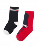 Lot 2 chaussettes imprimés garçon bleues hello london Lot 2 chaussettes imprimés garçon bleues hello london