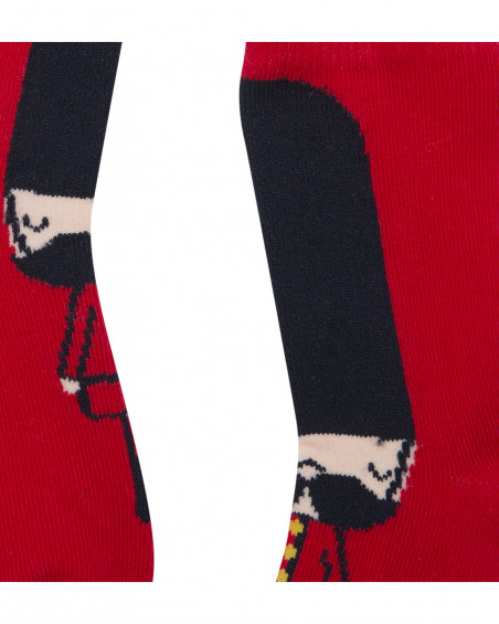 Lot 2 chaussettes imprimés garçon bleues hello london Lot 2 chaussettes imprimés garçon bleues hello london