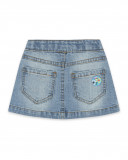 Jupe en jeans coeurs fille bleue color hikers Jupe en jeans coeurs fille bleue color hikers
