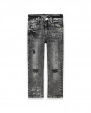 Pantalon en jeans avec déchirures fille gris wild soul Pantalon en jeans avec déchirures fille gris wild soul
