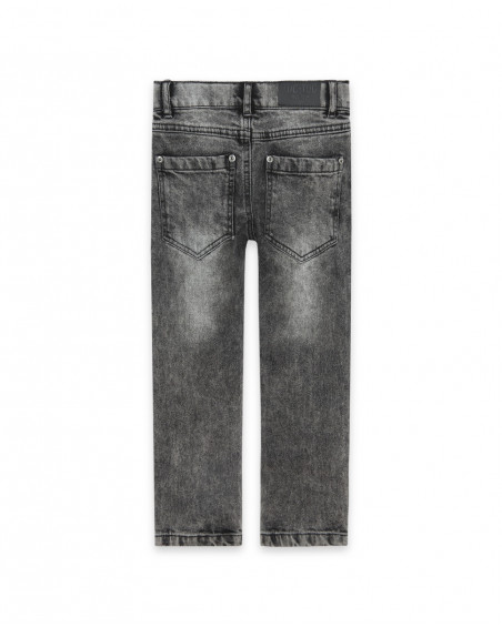 Pantalon en jeans avec déchirures fille gris wild soul Pantalon en jeans avec déchirures fille gris wild soul