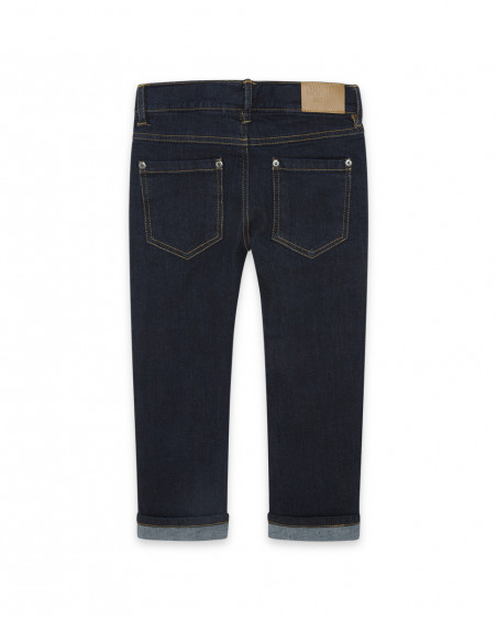 Pantalon en jeans avec poches fille bleu wild soul