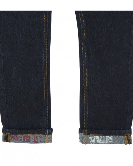 Pantalon en jeans avec poches fille bleu wild soul