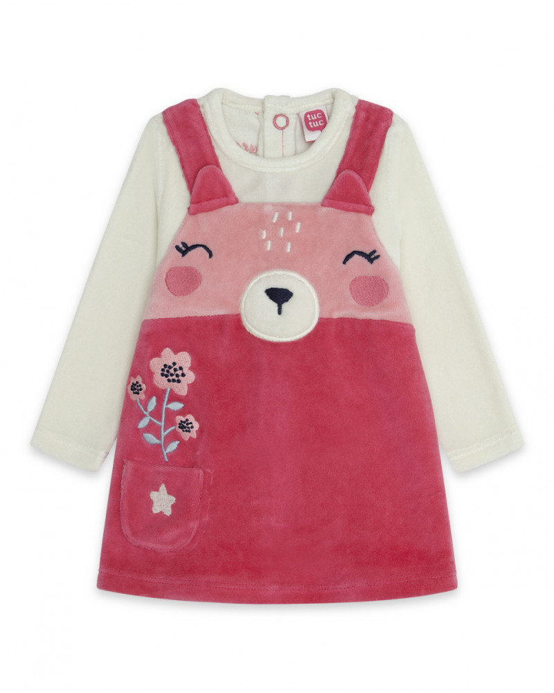 Robe velours visage fille rose dancing in the woods