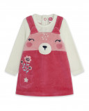 Robe velours visage fille rose dancing in the woods Robe velours visage fille rose dancing in the woods