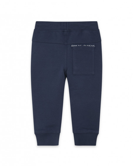 Pantalon en peluche avec poches garçon marine mountain Pantalon en peluche avec poches garçon marine mountain