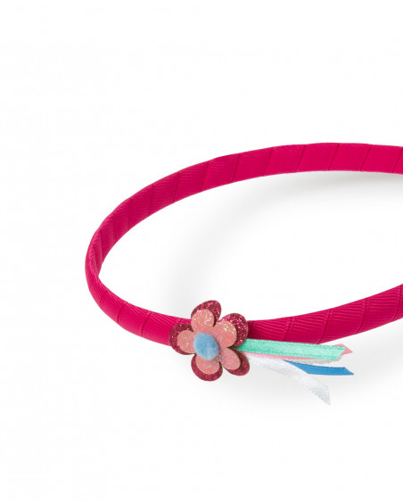 Serre-tête fleur fille rose kyoto girls Serre-tête fleur fille rose kyoto girls