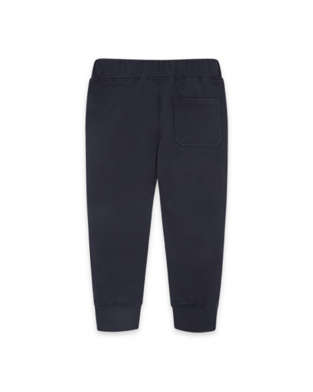Pantalon en peluche avec fermeture éclair garçon bleu hits of 90