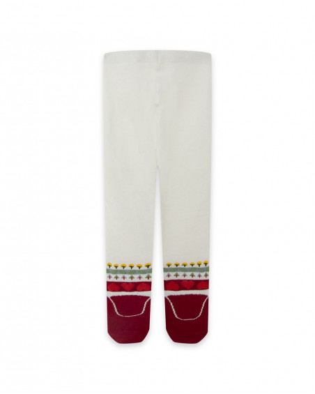 Collants imprimés fille blancs highlands Collants imprimés fille blancs highlands