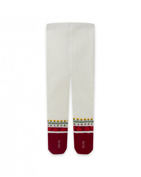 Collants imprimés fille blancs highlands Collants imprimés fille blancs highlands