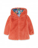 Parka réversible avec capuche fille rouge color hikers Parka réversible avec capuche fille rouge color hikers