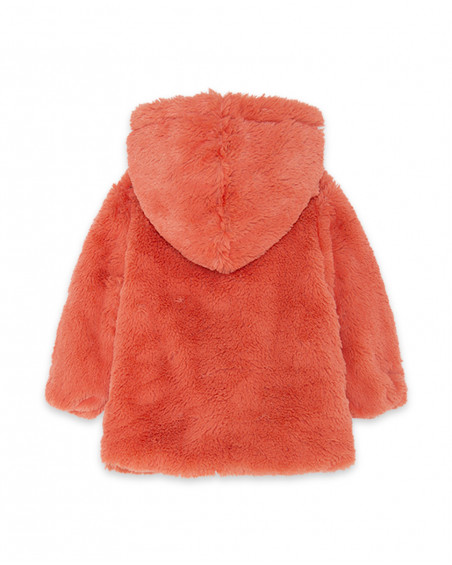 Parka réversible avec capuche fille rouge color hikers Parka réversible avec capuche fille rouge color hikers