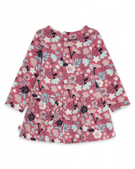 Robe en jersey fleurs fille rose dancing in the woods Robe en jersey fleurs fille rose dancing in the woods