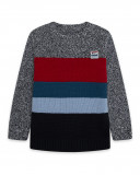 Pull-over en tricot à rayures fille bleu wild soul Pull-over en tricot à rayures fille bleu wild soul