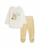 Ensemble velours teddies fille beige brownie bears Ensemble velours teddies fille beige brownie bears