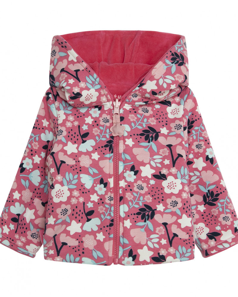 Parka réversible avec capuche fille rose dancing in the woods