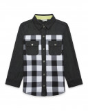 Chemise en jeans et viyella à carreaux fille grises wild soul Chemise en jeans et viyella à carreaux fille grises wild soul