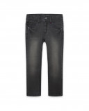 Pantalon en jeans à l'aspect usé fille gris basicos baby Pantalon en jeans à l'aspect usé fille gris basicos baby