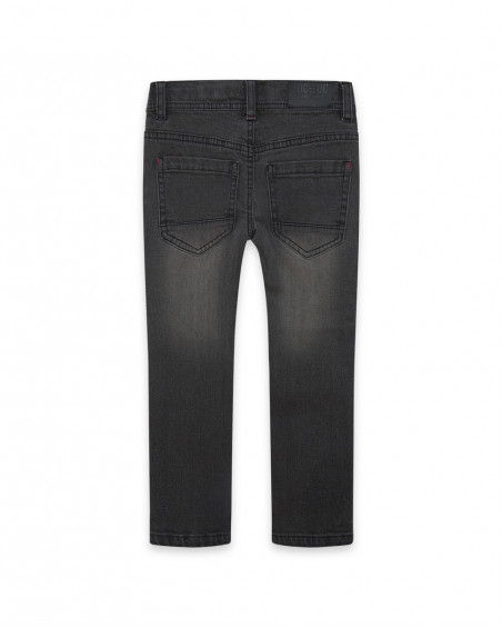Pantalon en jeans à l'aspect usé fille gris basicos baby Pantalon en jeans à l'aspect usé fille gris basicos baby