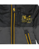 Parka matelassée avec capuche garçon gris bee happy Parka matelassée avec capuche garçon gris bee happy