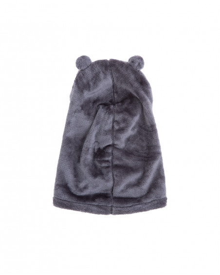 Bandana-capuche oreilles garçon gris basicos baby Bandana-capuche oreilles garçon gris basicos baby