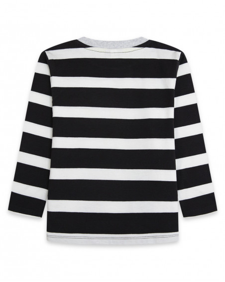 Tee-shirt en jersey à rayures fille noir wild soul
