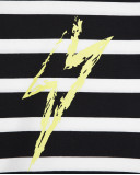 Tee-shirt en jersey à rayures fille noir wild soul Tee-shirt en jersey à rayures fille noir wild soul