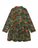 Robe en jersey imprimé fille verte hidden nature Robe en jersey imprimé fille verte hidden nature