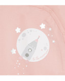 Grenouillère en jersey long avec pieds fille rose luna llena Grenouillère en jersey long avec pieds fille rose luna llena