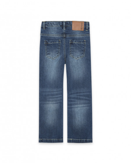 Pantalon en jeans flare garçon bleu breakfast time Pantalon en jeans flare garçon bleu breakfast time