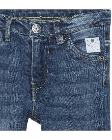 Pantalon en jeans flare garçon bleu breakfast time Pantalon en jeans flare garçon bleu breakfast time