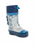 Bottes de pluie imprimées garçon gris glaciar Bottes de pluie imprimées garçon gris glaciar