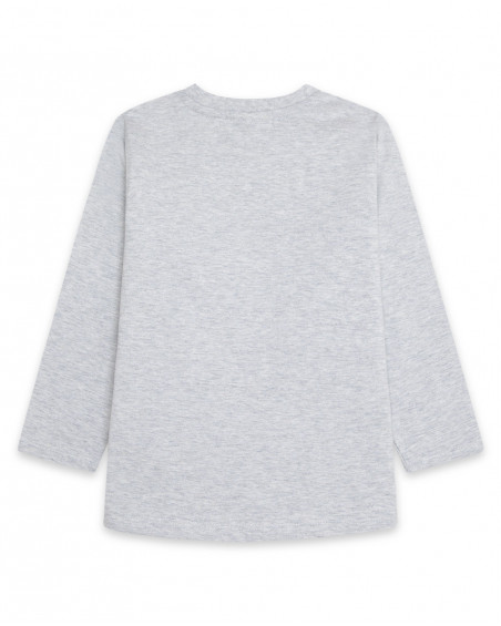 Tee-shirt en jersey message fille gris wild soul