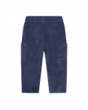 Pantalon en velours côtelé avec poches garçon bleu hello london Pantalon en velours côtelé avec poches garçon bleu hello london