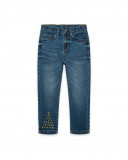 Pantalon en jeans à l'aspect usé garçon bleu northern whales Pantalon en jeans à l'aspect usé garçon bleu northern whales