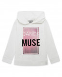 Tee-shirt en jersey à capuche message garçon blanc hits of 90 Tee-shirt en jersey à capuche message garçon blanc hits of 90