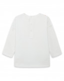 Tee-shirt en jersey imprimée fille blanc color hikers Tee-shirt en jersey imprimée fille blanc color hikers