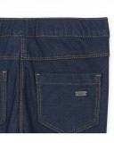 Jeggings en coton molletonné effet denim fille marine basicos Jeggings en coton molletonné effet denim fille marine basicos