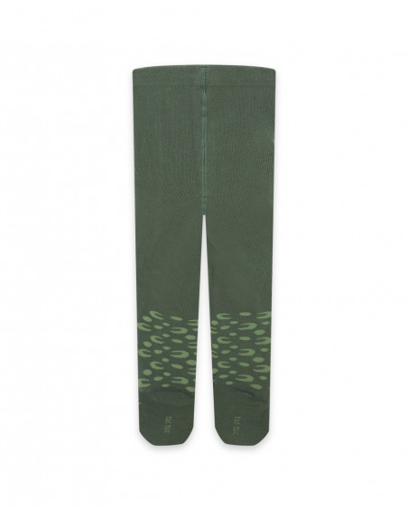 Collants avec détails animaliers fille vertes hidden nature Collants avec détails animaliers fille vertes hidden nature