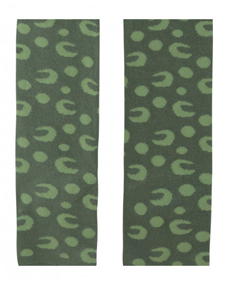 Collants avec détails animaliers fille vertes hidden nature Collants avec détails animaliers fille vertes hidden nature