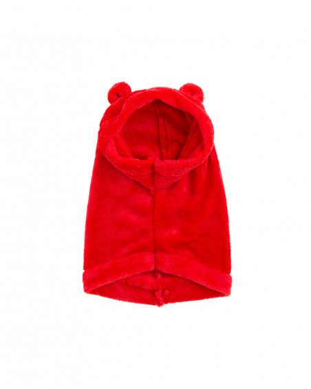 Bandana-capuche oreilles garçon rouge basicos baby Bandana-capuche oreilles garçon rouge basicos baby