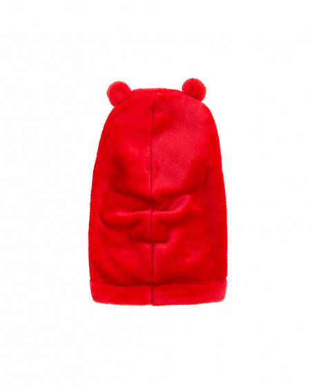 Bandana-capuche oreilles garçon rouge basicos baby Bandana-capuche oreilles garçon rouge basicos baby