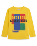 Tee-shirt en jersey message fille jaune dance muse Tee-shirt en jersey message fille jaune dance muse