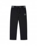 Pantalon en peluche lacets fille noir wild soul Pantalon en peluche lacets fille noir wild soul